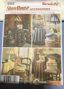 Simplicity Sewing Pattern 5064 Home Decor Accessories Tablecloth Lampshades - Picture 1 of 3