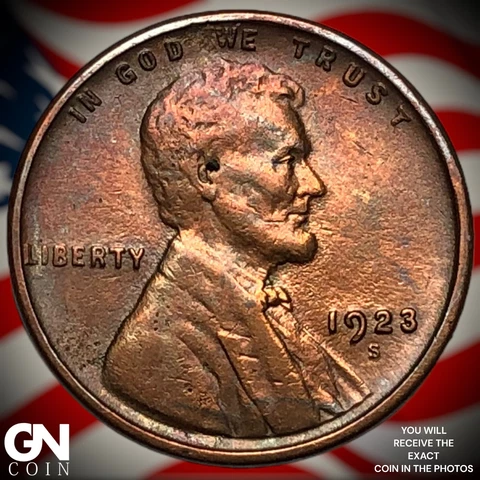 1923 S Lincoln Cent Wheat Penny  Q6018 Cover
