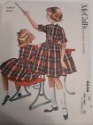 Dress Fit Flare McCalls Sewing Pattern 4644 Girls 6 Cut VTG 50's Helen Lee Knee