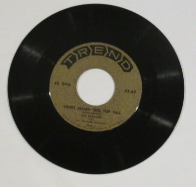 JAZZ THE LANCERS SWEET MAMA TREE TOP TALL TREND 45 RECORD 1ST PRESSING 1953 VG+ - Image 1 of 2