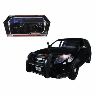 Motormax 73543 1:18 2015 Ford Explorer Police Interceptor Unmarked Sleek Top 10" - Image 1 of 4