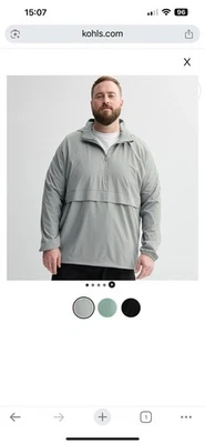 Chaqueta Tek Gear Warm Tek Para Hombre Talla 3XLT 1/4 Cremallera Gris P7 Foto 1 de 4