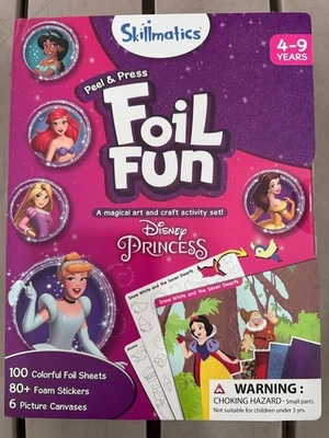 Kit de arte divertida Skillmatics Foil para crianças, princesa Disney - Imagem 1 de 2