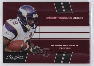 2011 Panini Prestige Prestigious Pros Red Adrian Peterson #1 - Image 1 of 2