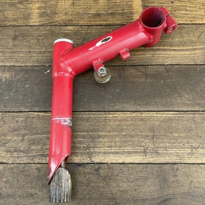 Braçadeira de aço vintage para bicicleta 25,4 mm 22,2 mm polia de montanha vermelha 110 mm - Imagem 1 de 4