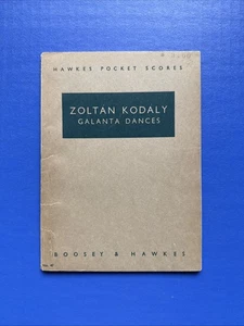 Kodaly - Galanta Dances - Boosey & Hawkes Miniature Study Score (No. 47) RARE - Picture 1 of 8