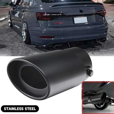 Tubo de escape trasero silenciador punta trasera accesorios redondos para VW Jetta MK6 MK7 Foto 1 de 4