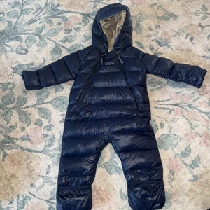 Patagonia Coat Kids 3-6M Blue Infant Hi-Loft Down Sweater Bunting Down Puffer - Picture 1 of 3