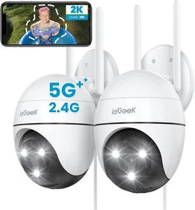 ieGeek 2K PTZ Security Camera Outdoor CCTV Wireless ZS-GQ2 pack of 2 - Picture 1 of 6