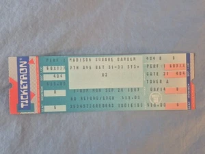 September 9-28-87 1987 U2 Concert Ticket Stub Madison Square Garden New York - Picture 1 of 2