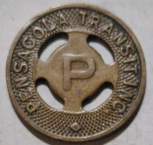 Pensacola, Florida - Pensacola Transit Inc. One Zone Fare Transit Token FL 710 C - Picture 1 of 2