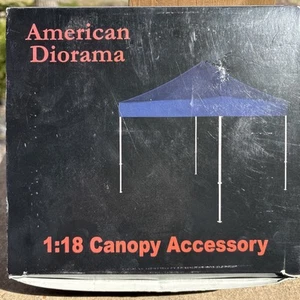 American Diorama 77588 Canopy Set White Frame 1:18 Scale For Figures Die-Cast - Picture 1 of 2