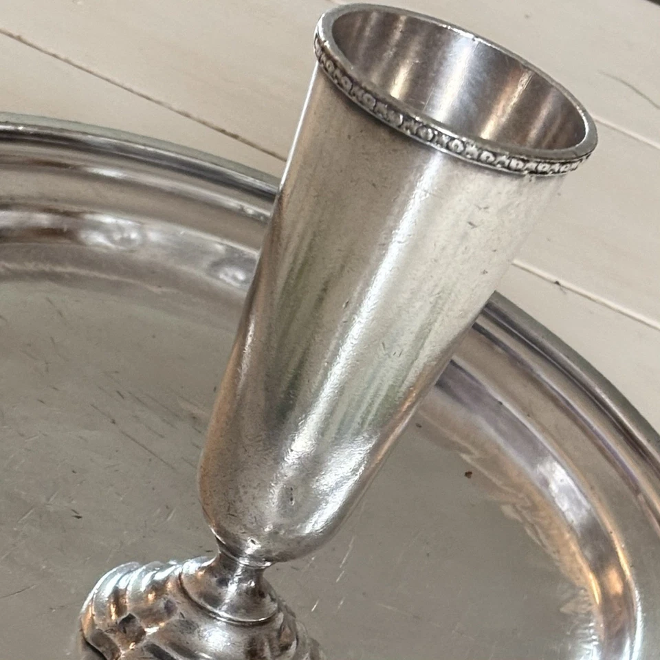 Jarrón de colección con placa de plata “Benjamin Franklin” artículo de coleccionista raro de hotel Foto 1 de 4