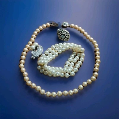  schönes Schmuckset, Perlen - Bild 1 von 4