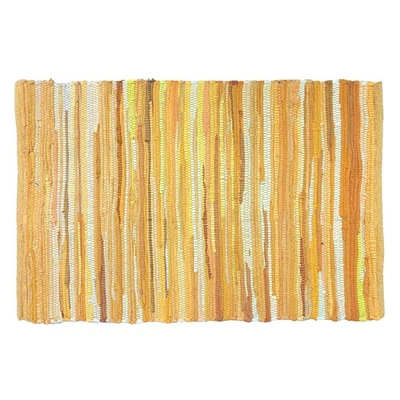Rug Area Rugs Cotton Mustard 24x36 Inches Multicolour Chindi for Livingroom W... - Image 1 of 4