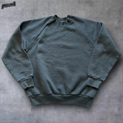 Sudadera Fruit Of The Loom Mujer Mediana Negra Raglán Cuello Redondo Pullover Polar Foto 1 de 4