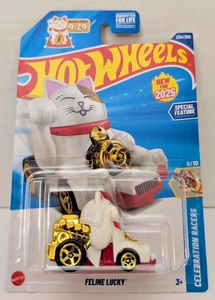 2025 Hot Wheels Feline Lucky Cat Maneki-Neko Celebration Racers N Case 9/10 NEU - Bild 1 von 13