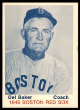 1975 TCMA 1946 Boston Red Sox Names #NNO Del Baker EX Boston Red Sox