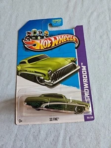 2013 Hot Wheels SO FINE Green 184/250 GREAT CARD American Turbo - Picture 1 of 4