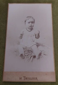 Photographie ancienne bébé H. Thillier Angers C.D.V. - Picture 1 of 2