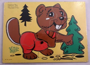 7 piezas Rompecabezas de madera Conner Toy The Happy Beaver with a Tree - Imagen 1 de 2