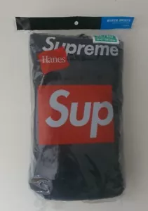 SS24 Supreme Hanes Boxershorts schwarz (4er Pack) Gr. XL neu ungeöffnet Unterwäsche - Bild 1 von 6