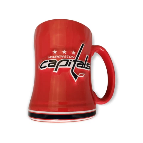 Washington Capitals NHL Raised Lettering  Boelter Brands Tea Coffee Mug Cup Cover