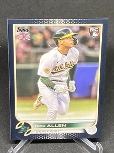 Nick Allen 2022 Topps UK Edition Black #145 /125 Oakland Athletics (RC) - Picture 1 of 3