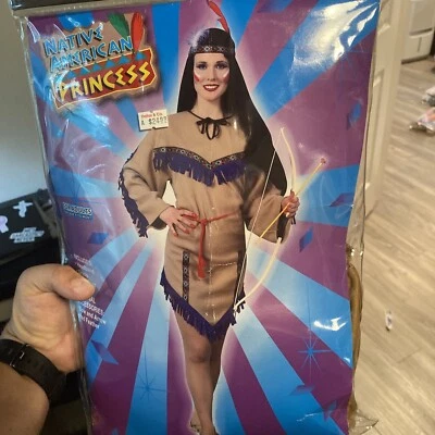 Foro Novedades Princesa Nativa Americana Disfraz Talla Única Adulto Western Foto 1 de 4
