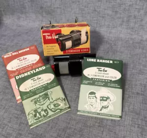 Vintage TRU-VUE 3-Dimension Viewer No. 502 in Original Box 1950's w/3 card packs - Picture 1 of 14