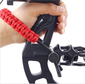 Archery Compound Bow Adjustable Braided Parachute Cord Bow Wrist Sling Bow Sling - Picture 1 of 19