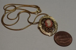 Vintage Cameo Pendant/Necklace - Picture 1 of 3