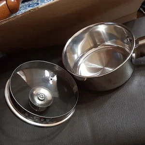 1 QT Edelstahl Kochtopf mit Glas Sieb Abtropffläche Deckel. Topf Kochgeschirr - Bild 1 von 15