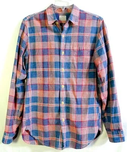 J.Crew Authentic Workwear rot blau kariertes Hemd mit Knopfleiste Gr. XS - Bild 1 von 11