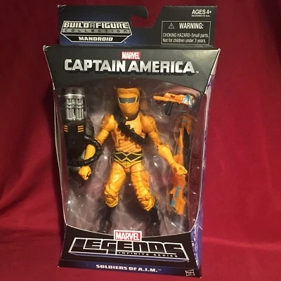 Marvel Legends 6" SOLDIER OF A.I.M. FIGURA Capitão América BAF Mandroid **NOVO** - Imagem 1 de 4