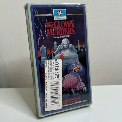 RARE (John Candy) Original Sealed “The Clown Murders” VHS Tape 70s Horror - Image 1 of 4