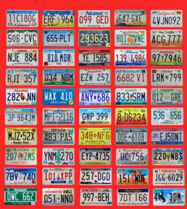 SET OF 50 USA LICENSE PLATES SET NUMBER LOT + WASHINGTON DC DISTRICT OF COLUMBIA - Picture 1 of 2