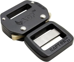 Raptor II Tactical Military Police Aluminum Quick Release 1" Belt Buckle, Black - Picture 1 of 1