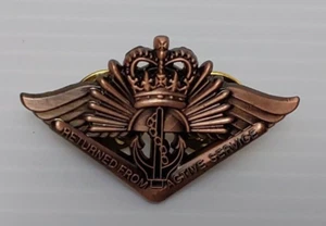 Australia QEII Returned From Active Service lapel Badge Korea, Malaya, Vietnam - Picture 1 of 4