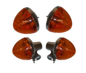 Turn Signals Complete Set of 4 Front & Rear For Honda C 50 1978-1980 - Picture 1 of 3