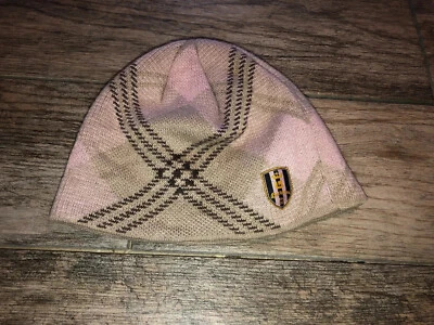 Женская зимняя шапка-бини Burton кепка для лыж сноуборда бежевая розовая - Изображение 1 из 4