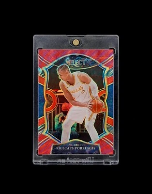 Kristaps Porzingis - 2020-21 NBA Select - Red Wave Holo - Concourse Prizm - #43 - image 1 of 2