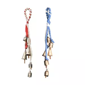Witch Protection Door Bells Hanger with Indian Iron Tin Rustic Bells - Picture 1 of 8