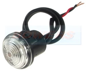 Jokon PL30 LED White 30mm Round Front Marker Light Lamp Caravan Motorhome - Picture 1 of 2