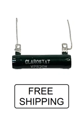 (1x) 650 Ω to 80K Ω - 20W Vitreous Enamel Resistor - Wire Wound - Lug & Lead - Image 1 of 2