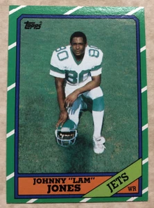 1986 Topps Johnny “Lam” Jones Football Card #98 Jets Mid-To-High-Grade - Picture 1 of 2