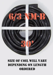 Cable eléctrico ""Romex®"" 6/3 casi nuevo-b x 30' Southwire - Imagen 1 de 2
