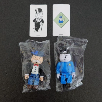 BE@RBRICK Monopoly Bearbrick SERIES 49 ARTIST Front Back Set - Image 1 of 2