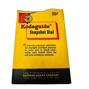 Kodaguide Schnappschuss Zifferblatt Vintage Belichtungsrechner Eastman Kodak Company - Bild 1 von 4