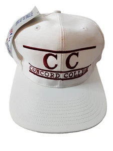 Gorra vintage Concord College The Game nueva con etiquetas Snapback - Imagen 1 de 5